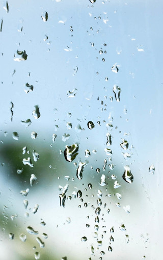 唯美窗外雨滴图片壁纸(2)