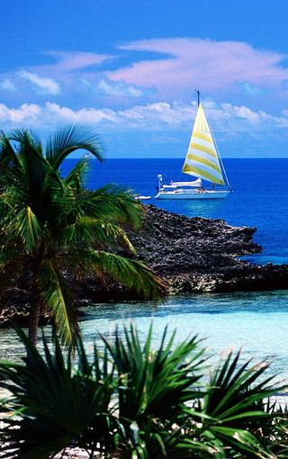 加勒比海风景手机壁纸(3)
