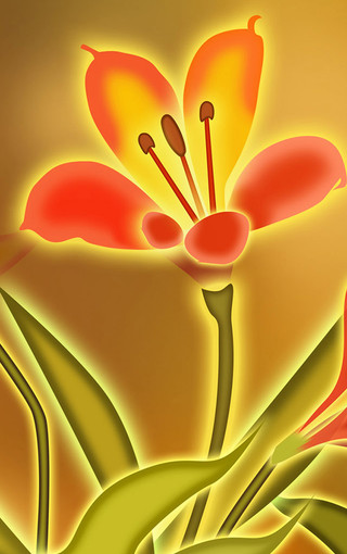 精美花卉设计手机壁纸(5)