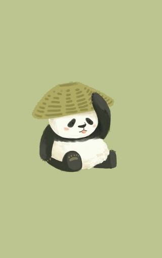 可爱熊猫手机壁纸(2)