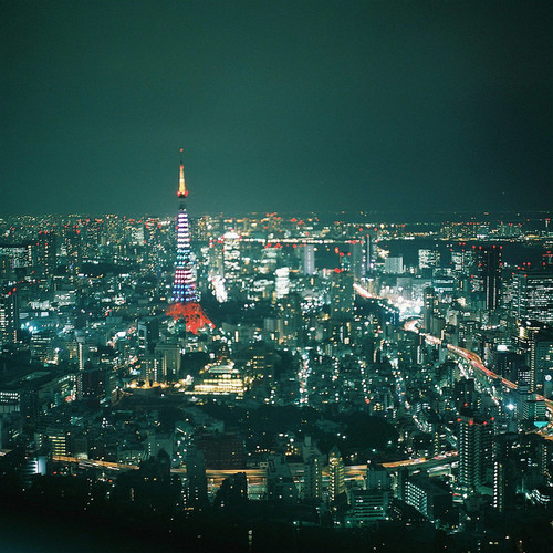 城市灯光夜景图片