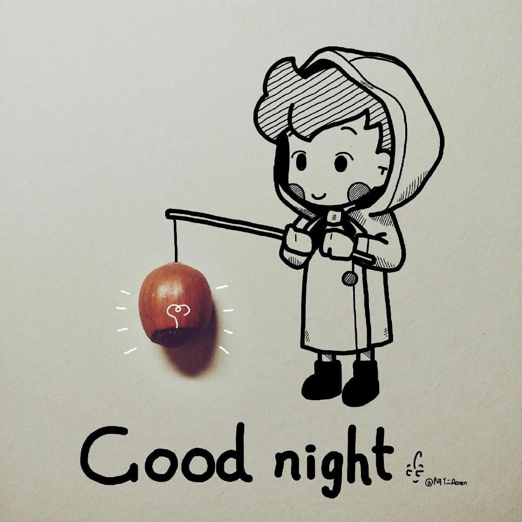 插画师阿仁Aaren的晚安系列插画作品欣赏(3)