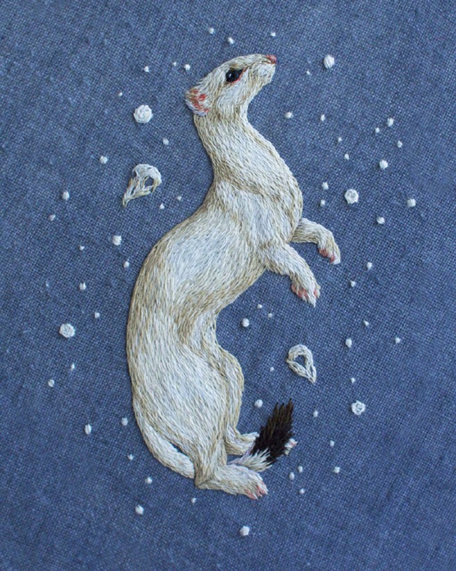 精美的小动物小兔子刺绣设计图片(7)