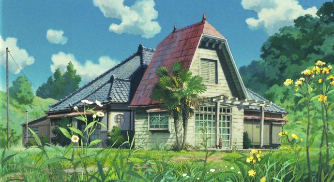 宫崎骏动画世界中优美的场景图片