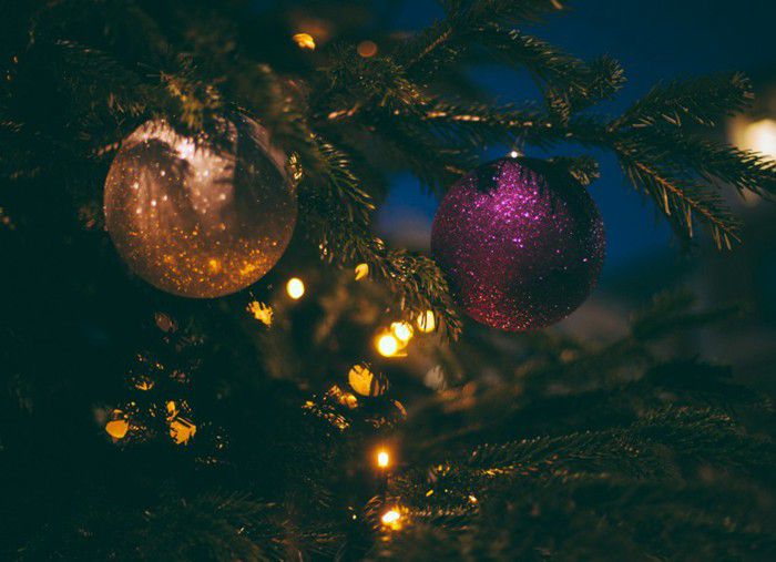 唯美的圣诞树装饰图片(6)