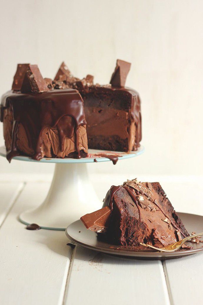 诱人的巧克力蛋糕唯美甜品图片(8)