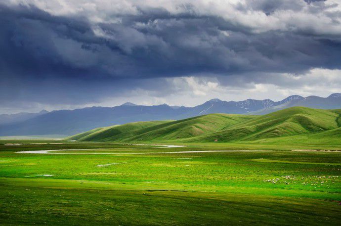 新疆巴音布鲁克草原风光图片