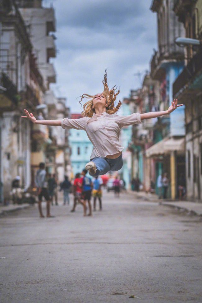 街头舞蹈的芭蕾舞舞者优美摄影图片(6)