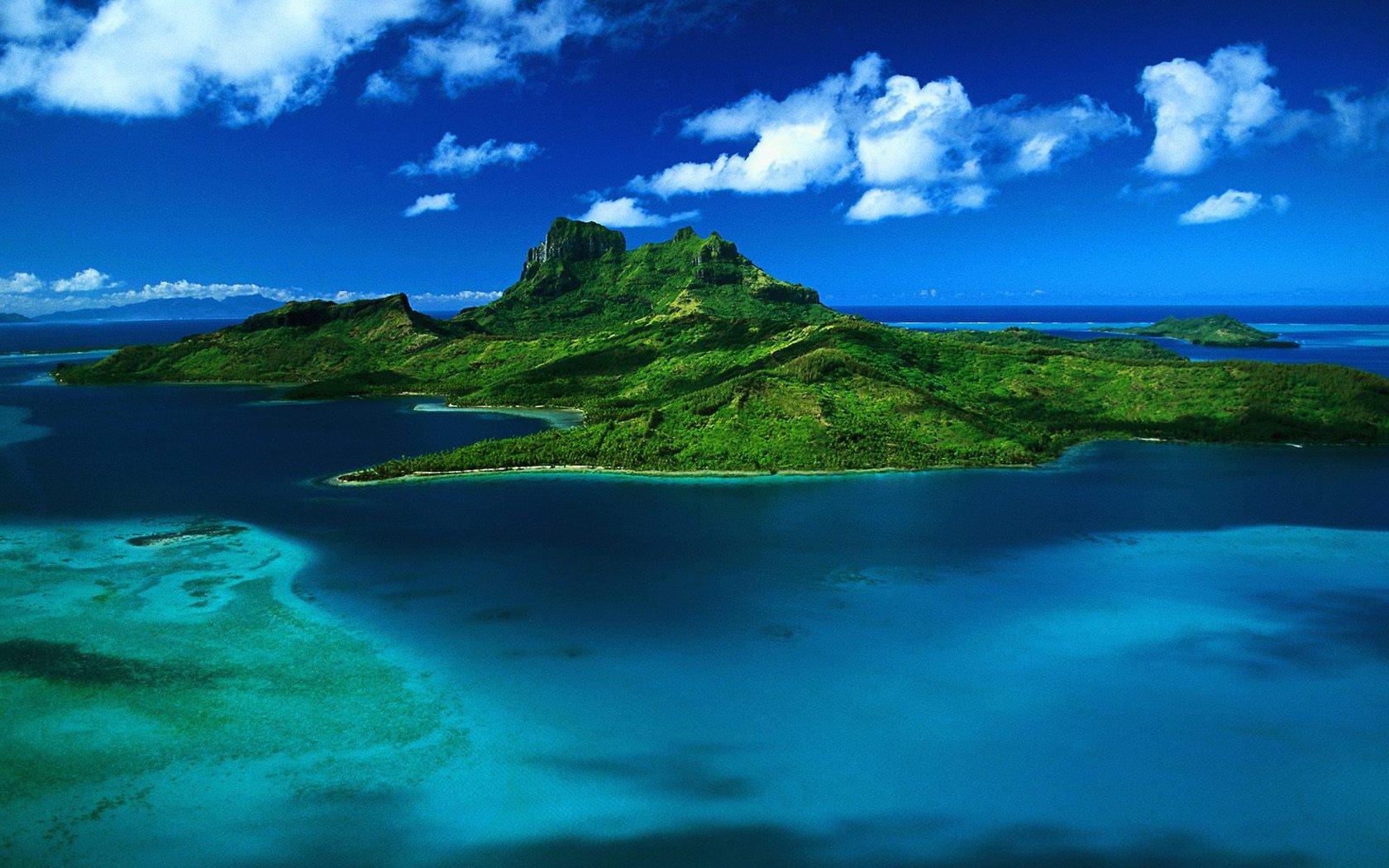 壮观的蓝色海岛风景图片(3)