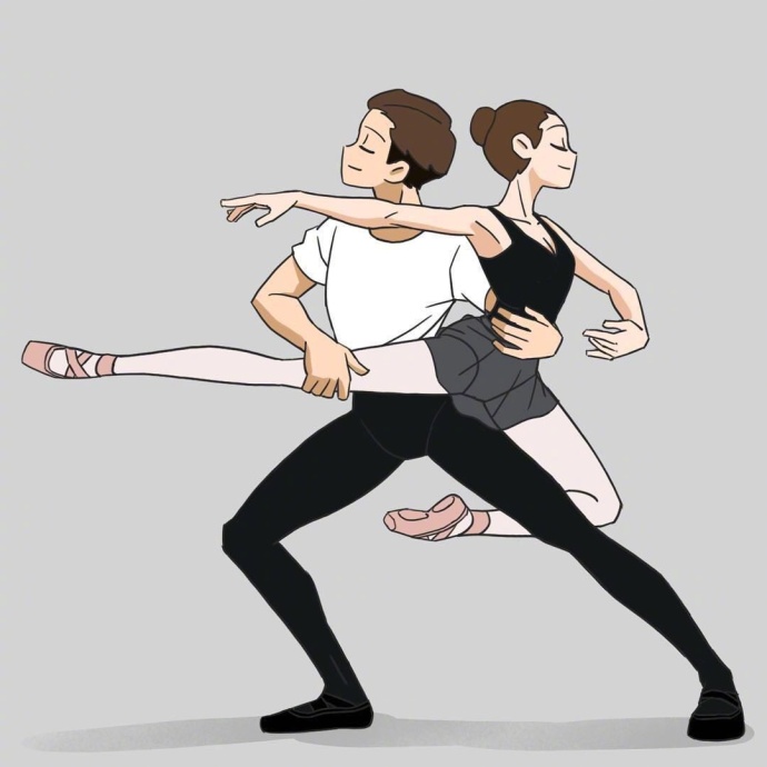 优美的芭蕾舞者插画图片(3)