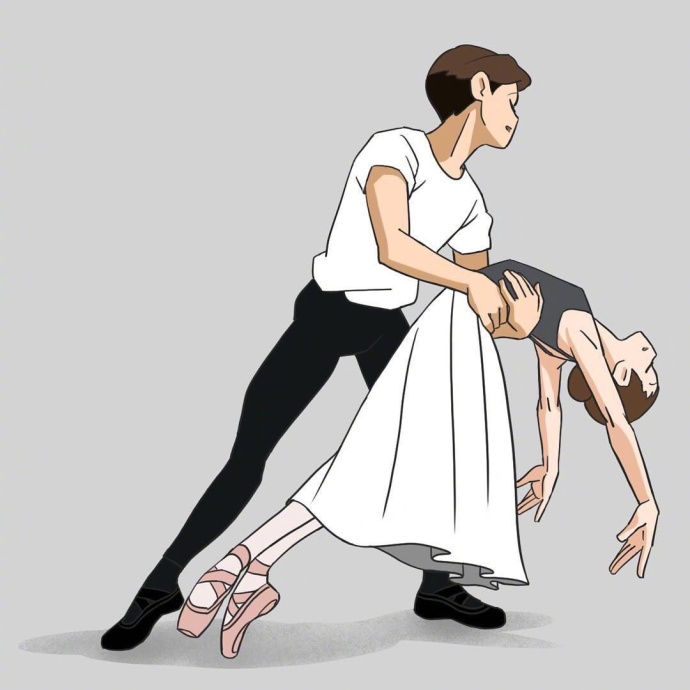 优美的芭蕾舞者插画图片(4)