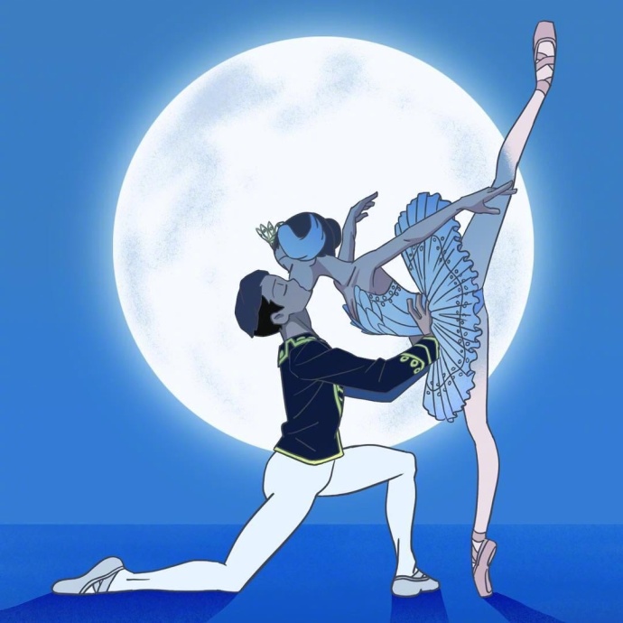 优美的芭蕾舞者插画图片(6)