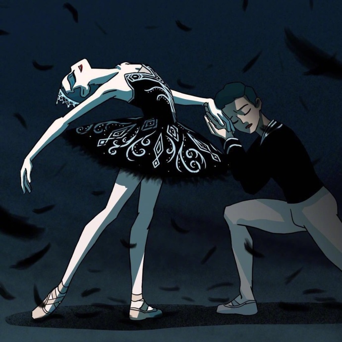 优美的芭蕾舞者插画图片(7)
