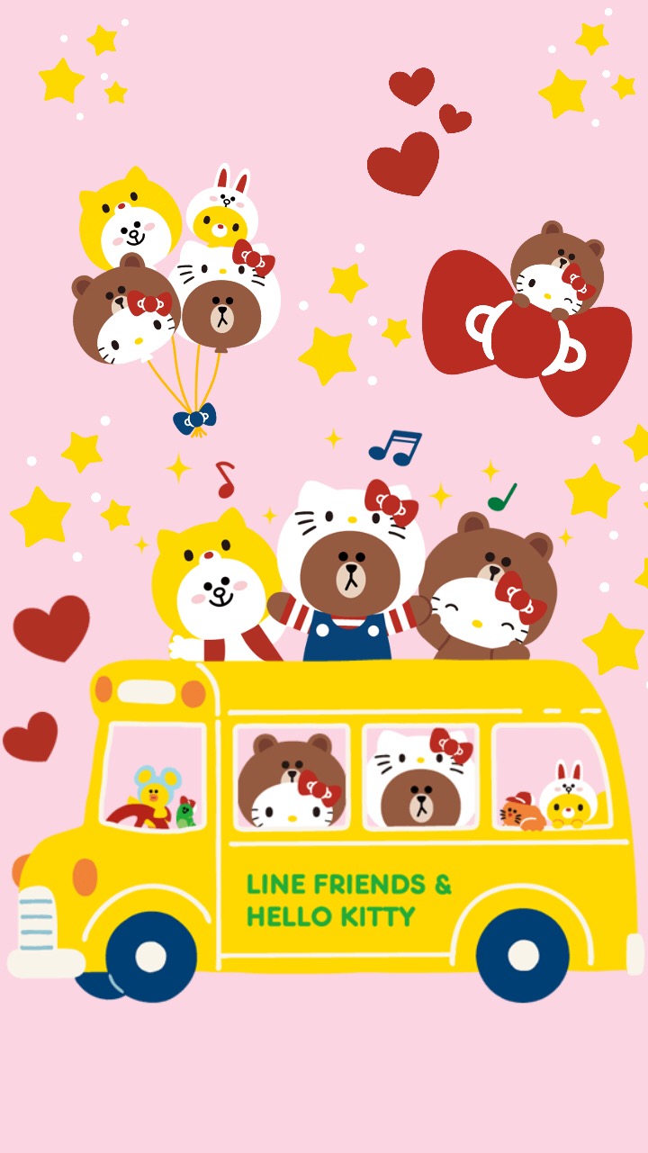 line friends粉色壁纸(3)