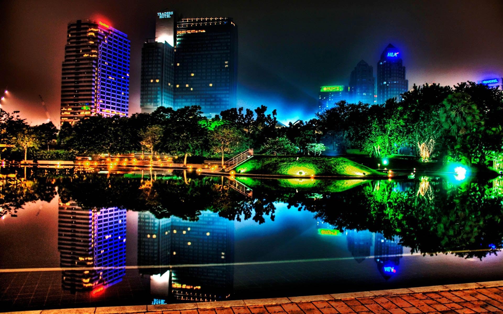 城市唯美夜景图片素材