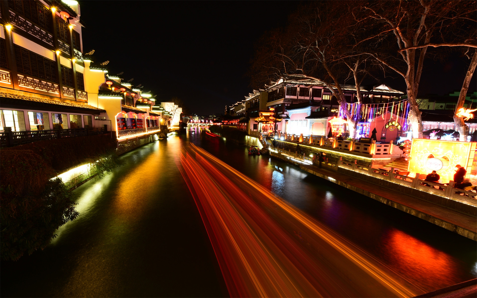 南京夫子庙夜景高清图片