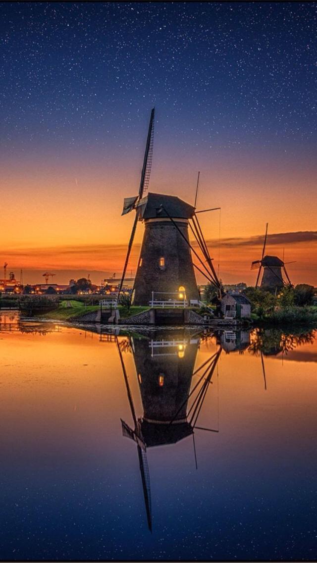 荷兰风车唯美图片(5)