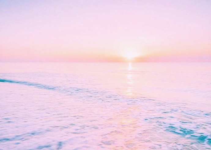 大海也是梦幻的颜色 粉色沙滩大海图片(4)
