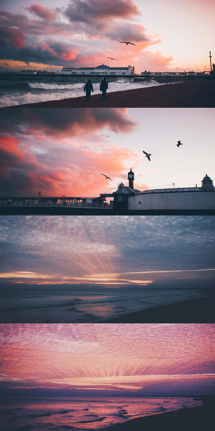 夕阳大海唯美意境图片 夕阳下的大海美的不可思议(5)