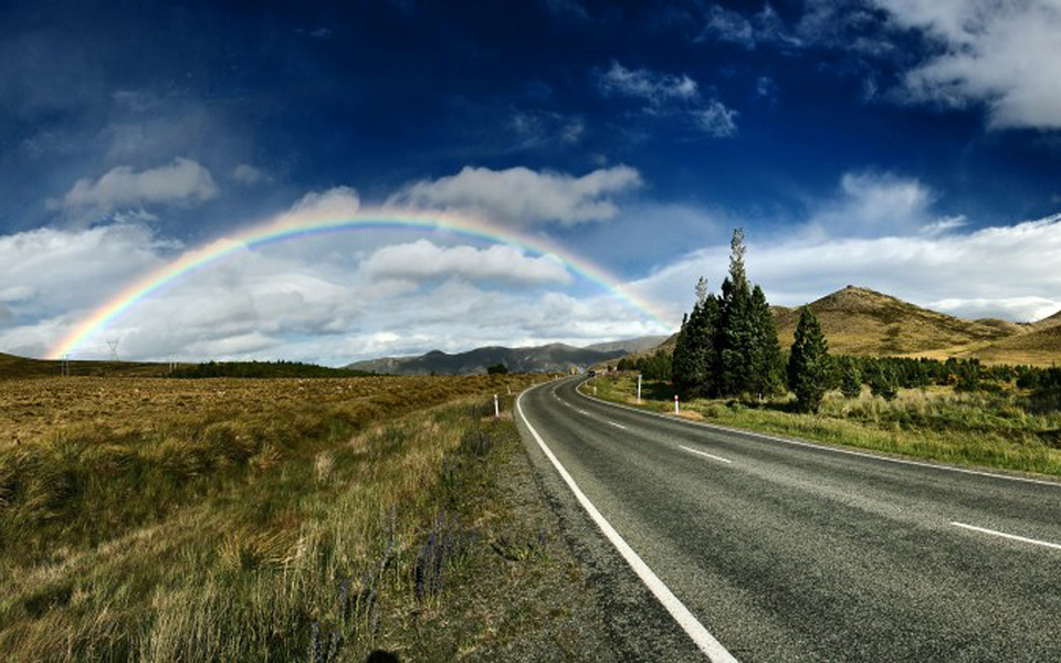 最美彩虹风景图片 若要彩虹，就得宽容细雨(4)