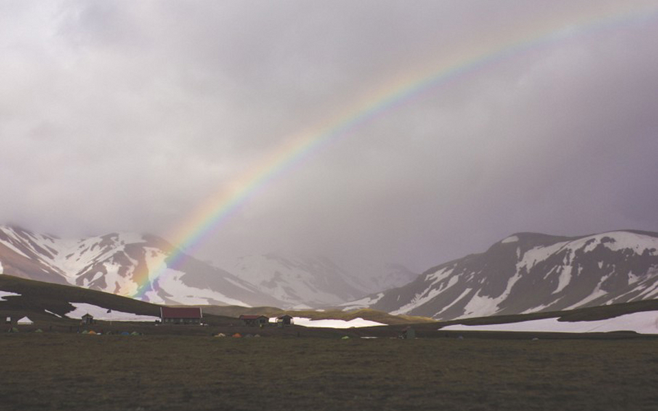 最美彩虹风景图片 若要彩虹，就得宽容细雨(6)