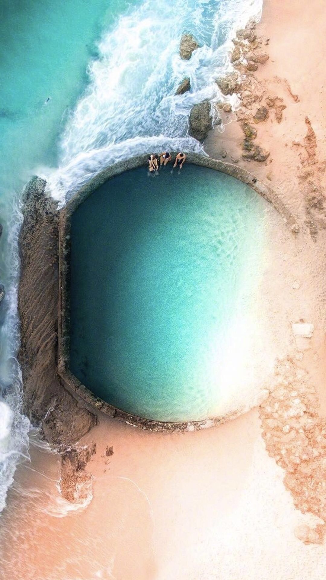 拉古纳海滩的天然泳池图片 梦幻拉古纳海滩