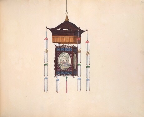 中式灯笼设计图片 点一盏离愁(2)