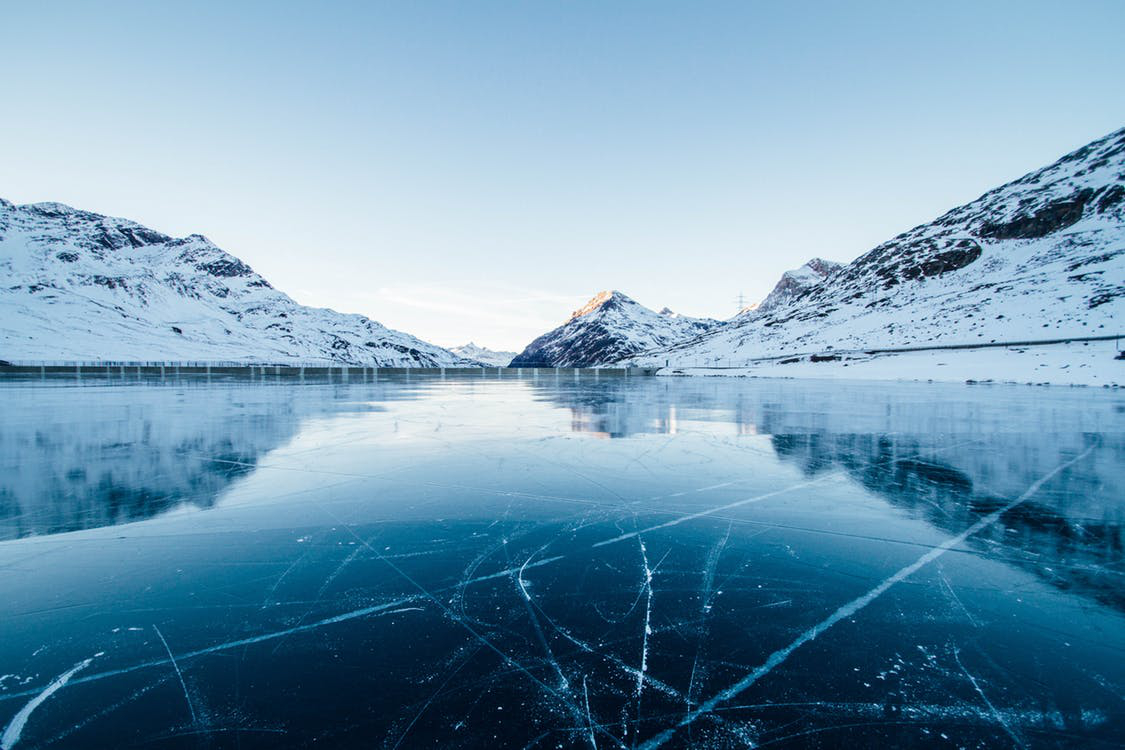 冬天风景图片大全 冰封世界的蓝色(2)