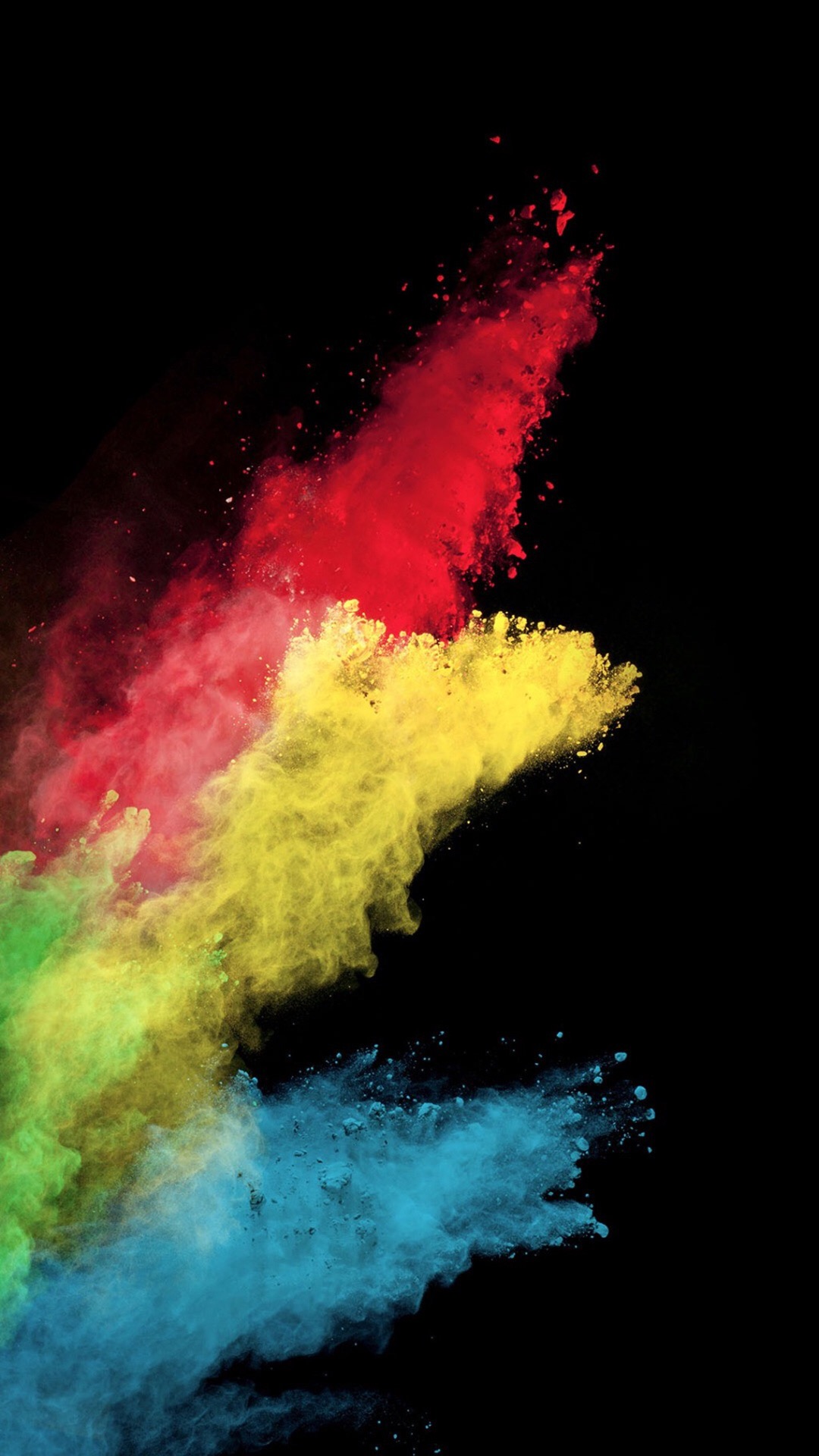 粉尘爆炸图片 创意色彩粉尘爆炸效果手机壁纸(3)