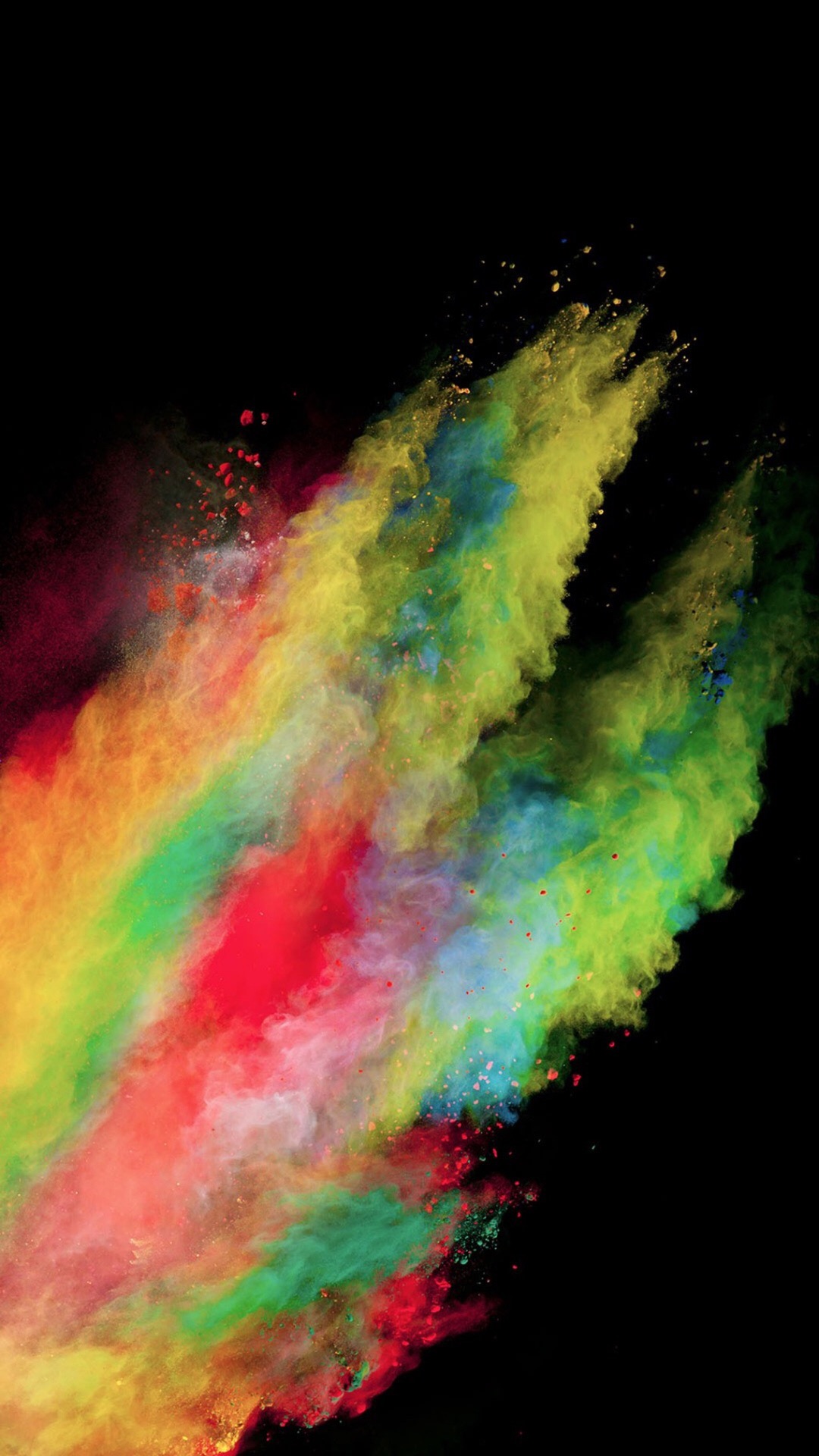 粉尘爆炸图片 创意色彩粉尘爆炸效果手机壁纸(5)