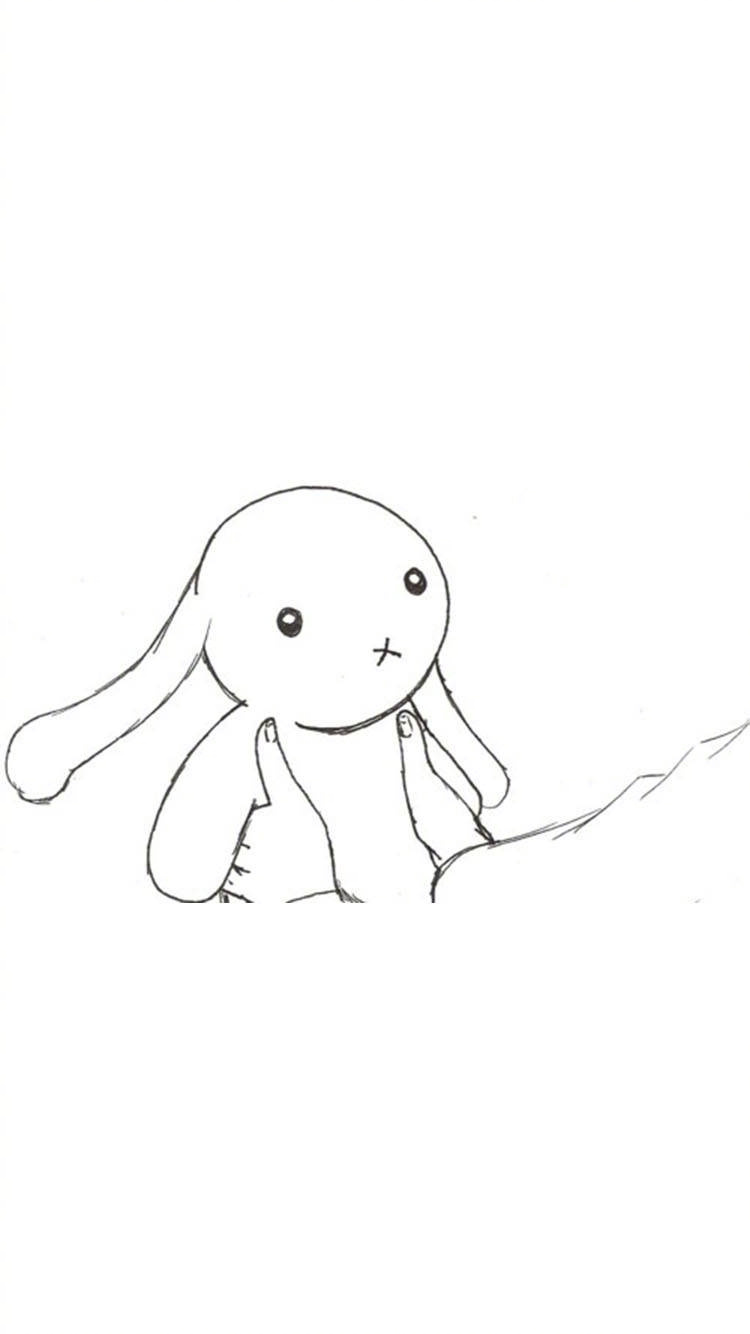 卡通兔子壁纸手机可爱 兔子先生多想抱抱你