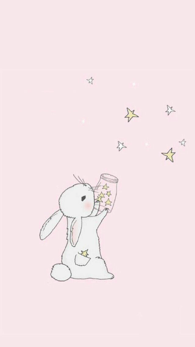 卡通兔子壁纸手机可爱 兔子先生多想抱抱你(3)