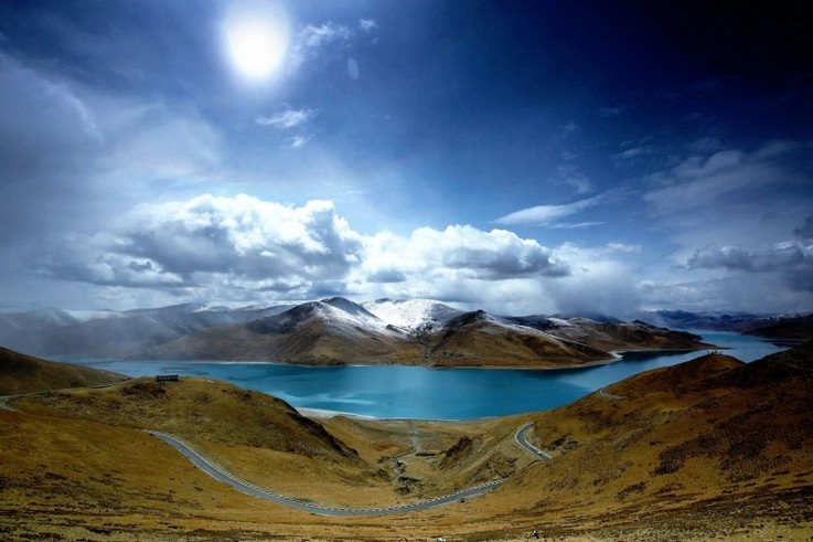 湖泊图片大全 西藏羊卓雍措唯美湖泊风光风景图片