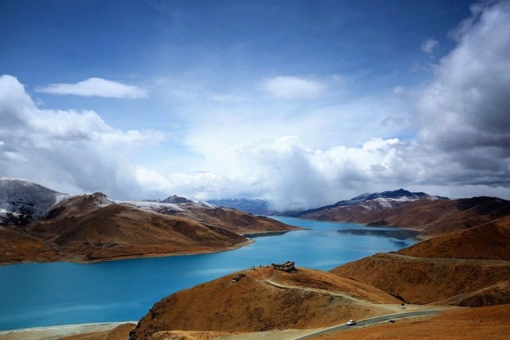 湖泊图片大全 西藏羊卓雍措唯美湖泊风光风景图片(2)