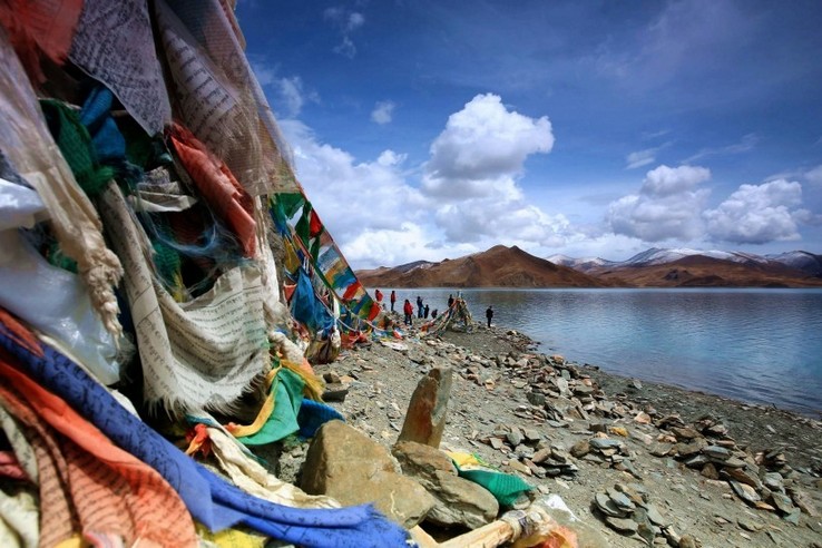湖泊图片大全 西藏羊卓雍措唯美湖泊风光风景图片(4)