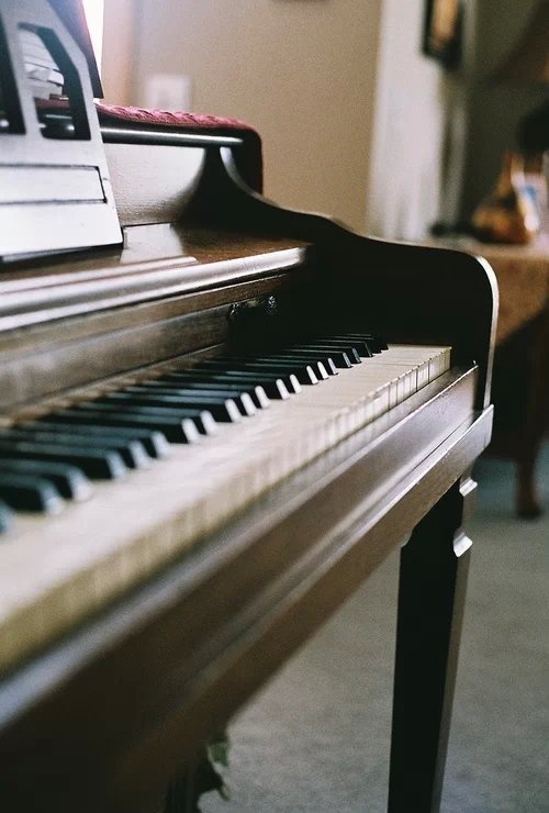 钢琴图片唯美 你弹奏音符她为你流出美妙(7)