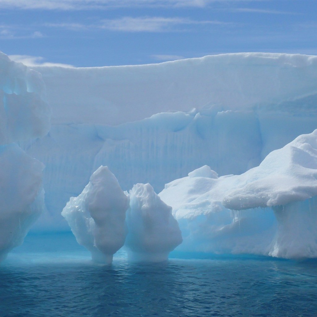 冰山雪景图片 南极冰山冰凌图片