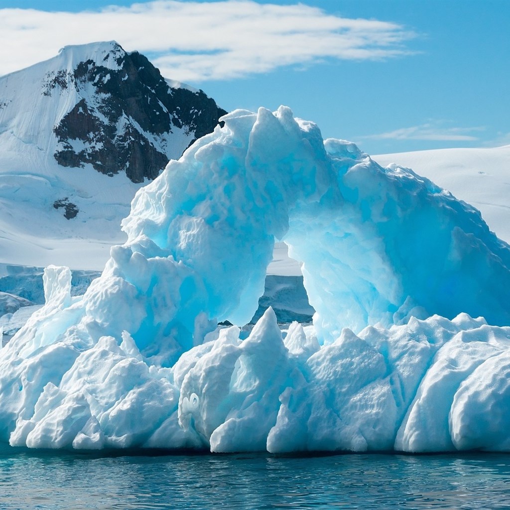 冰山雪景图片 南极冰山冰凌图片(4)