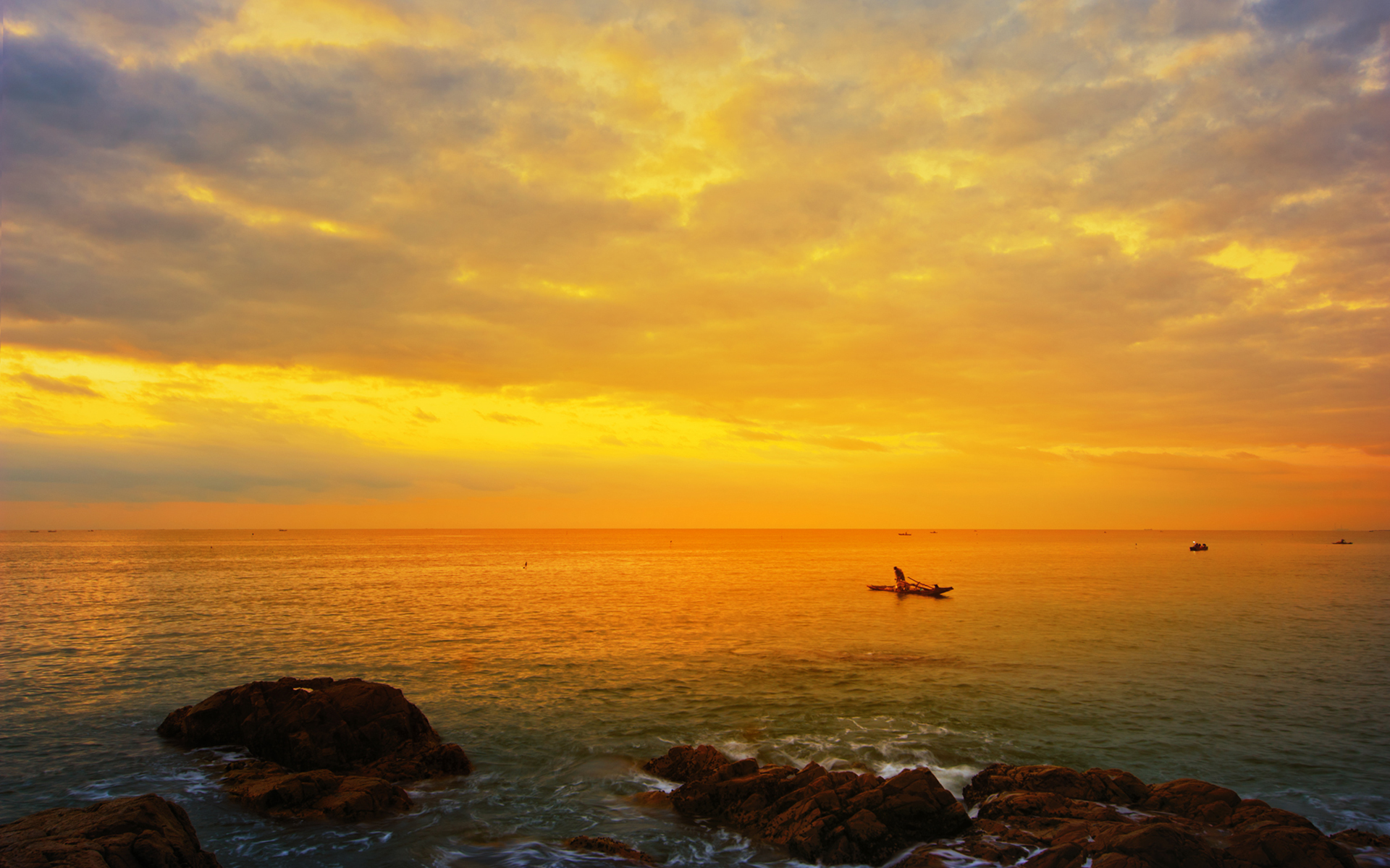 日出图片唯美 海边日出唯美自然风光风景图片(5)