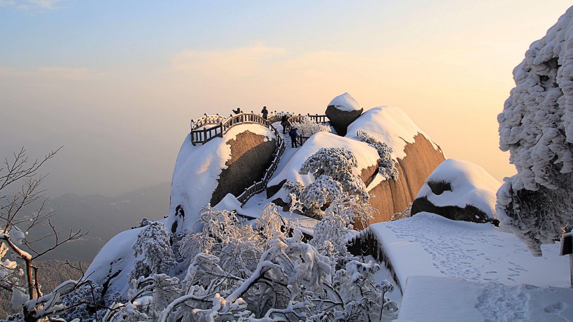 雪景图片唯美 安徽天柱山雪景图片(3)