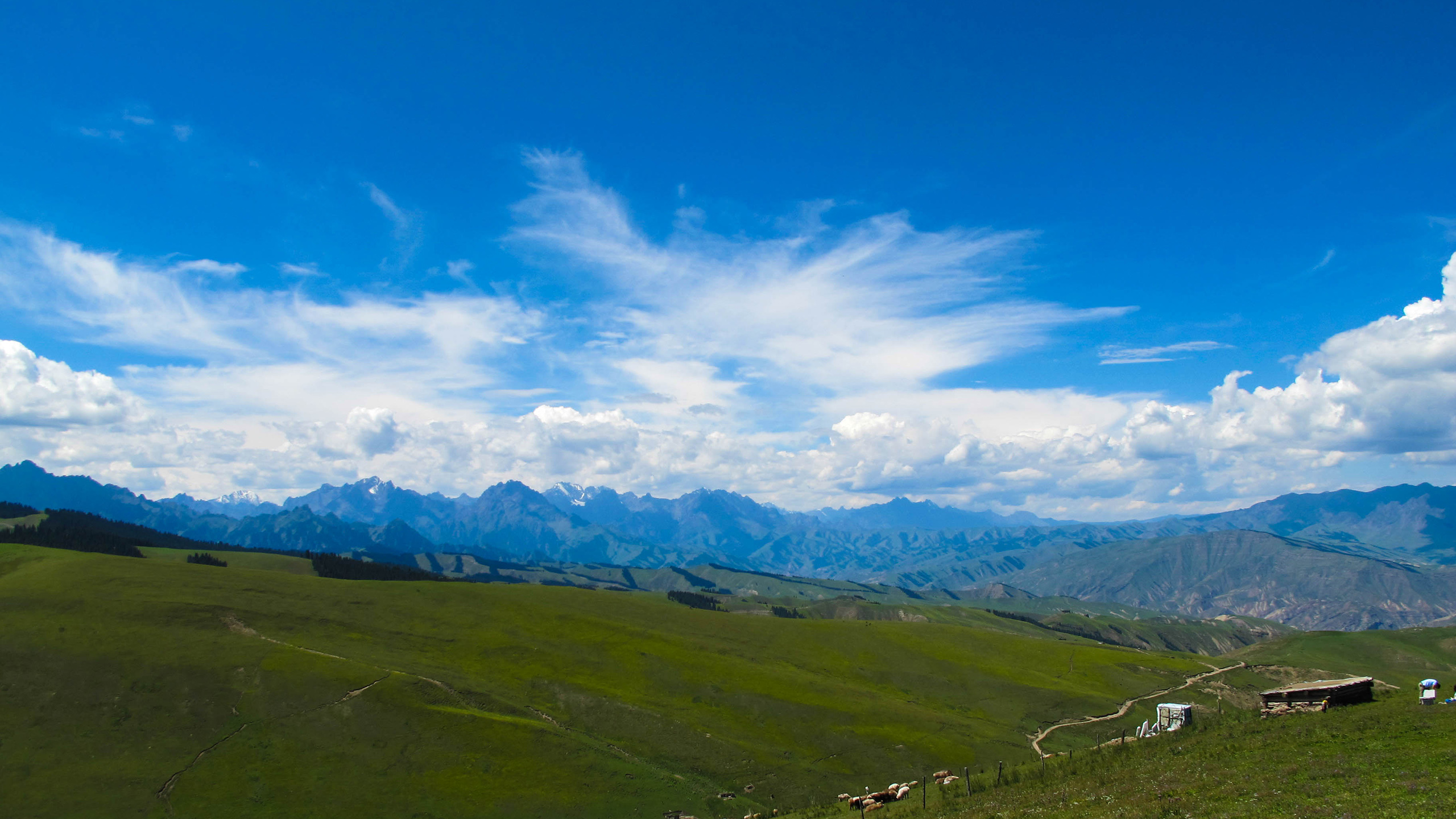 草原风景图片高清大图 新疆索尔巴斯陶风景图片(4)