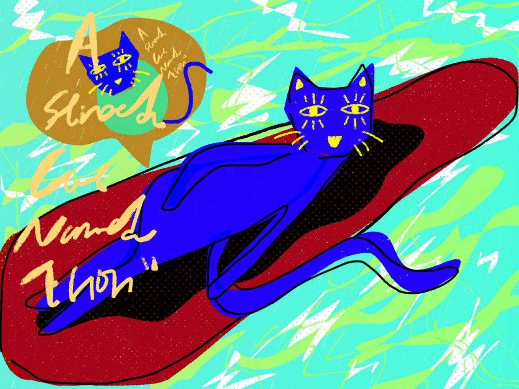 猫的插画图片 创意配色插画图片(7)