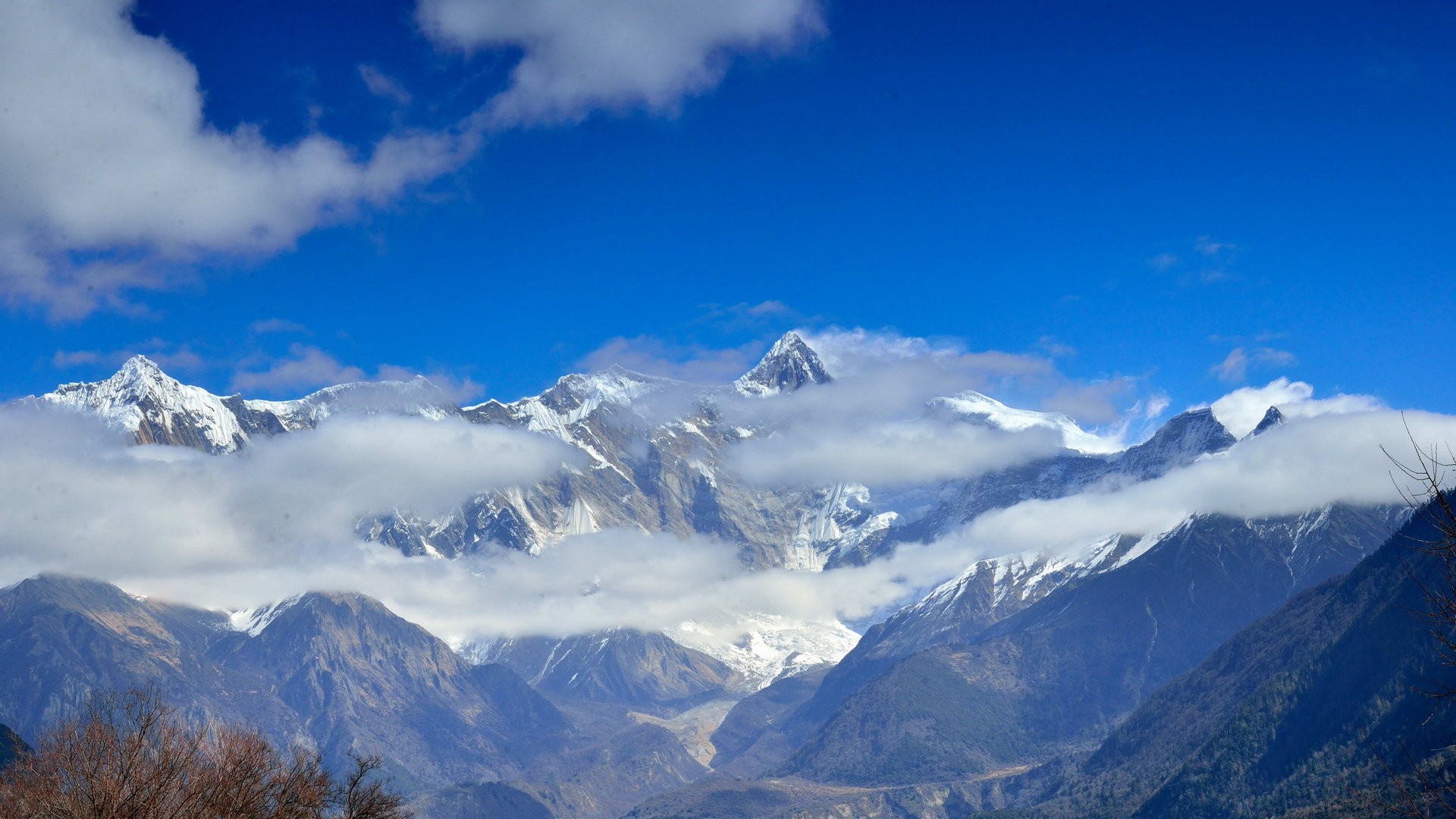 自然风景摄影图片 秀丽壮观高原雪山美景图片(7)