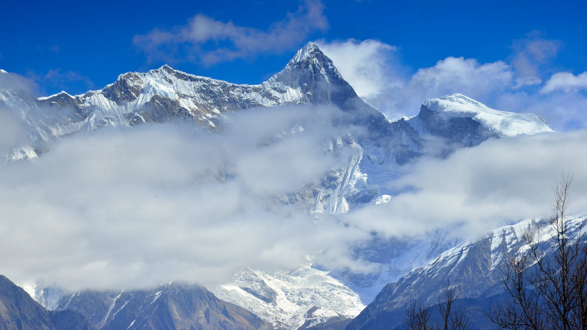 自然风景摄影图片 秀丽壮观高原雪山美景图片(6)