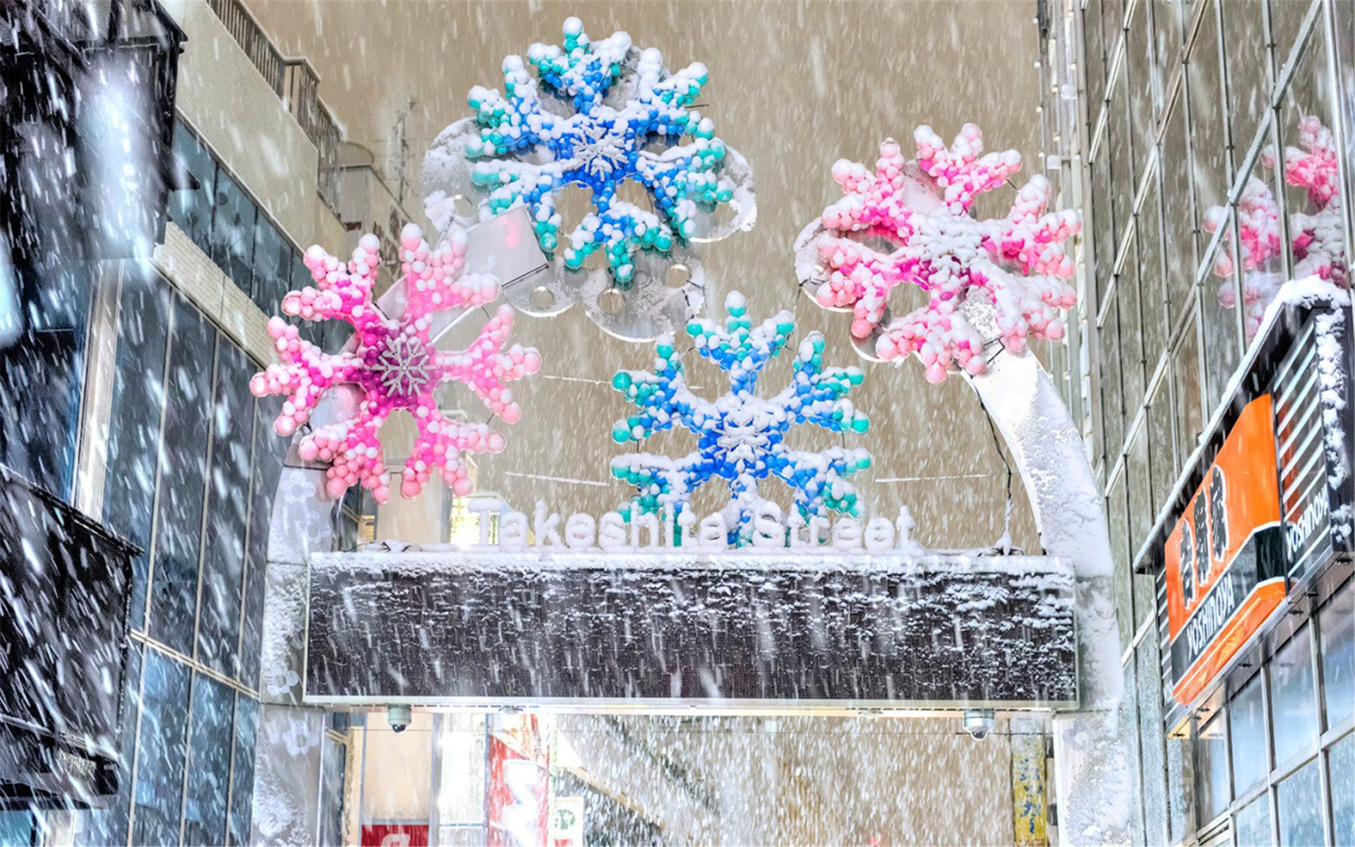 城市雪景图片 东京下雪唯美城市雪景(2)