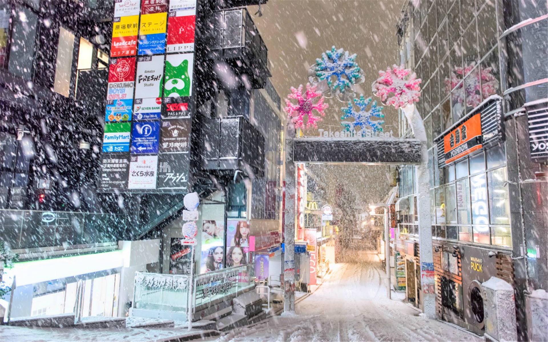 城市雪景图片 东京下雪唯美城市雪景(5)