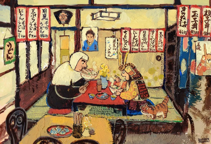 唯美手绘插画图片 日本童话小世界图片