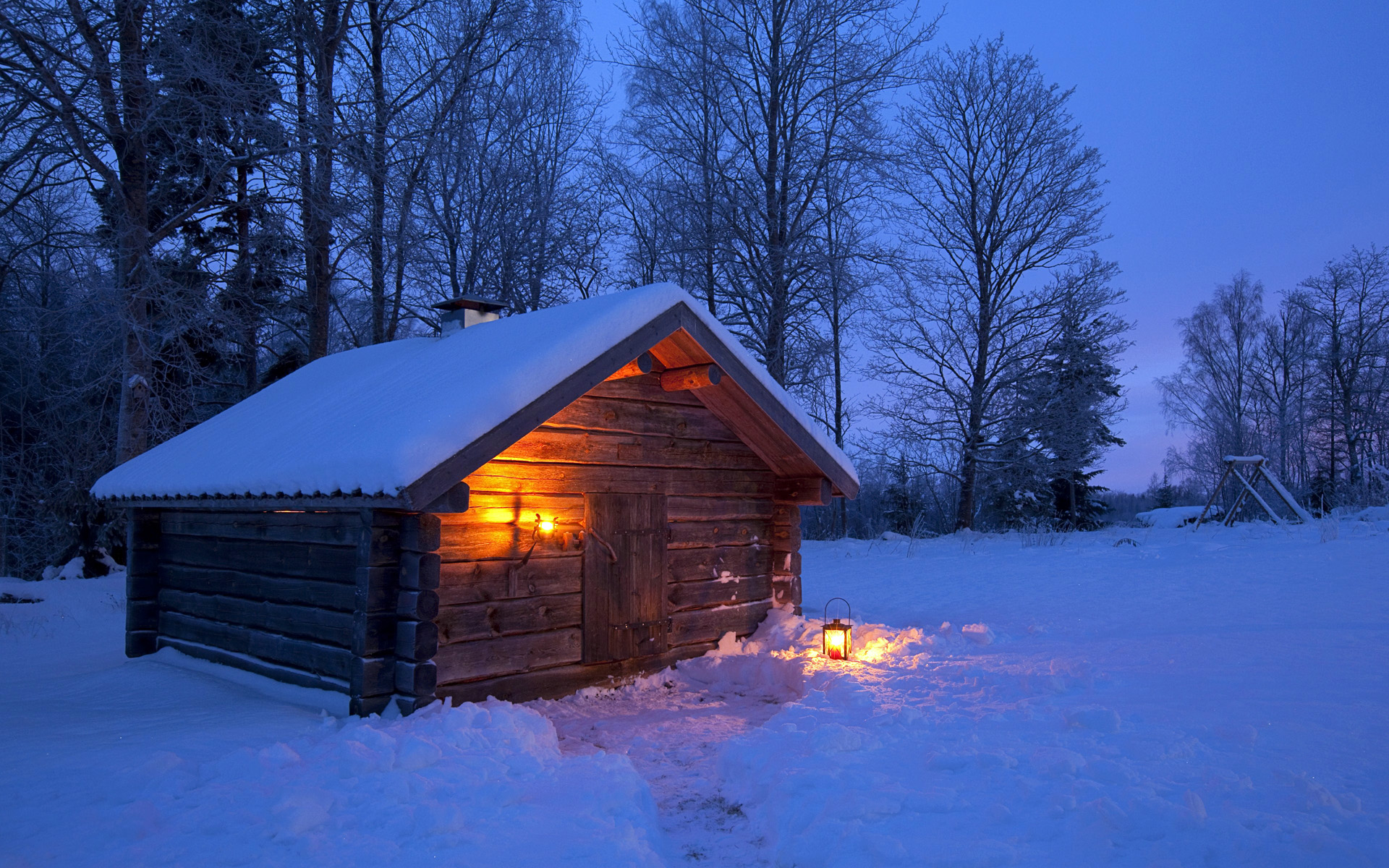 夜晚雪景图片大全下雪 夜晚下雪的图片唯美(8)