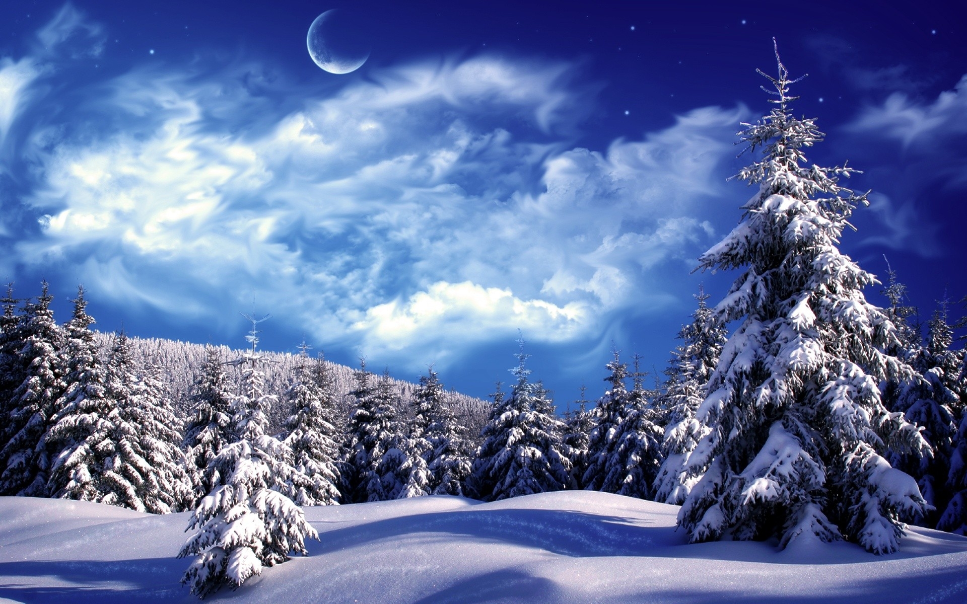 自然风景摄影图片 唯美雪景自然风光高清图片