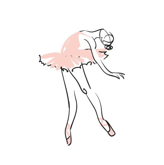 芭蕾舞图片唯美手绘 手绘芭蕾舞女孩图片(2)